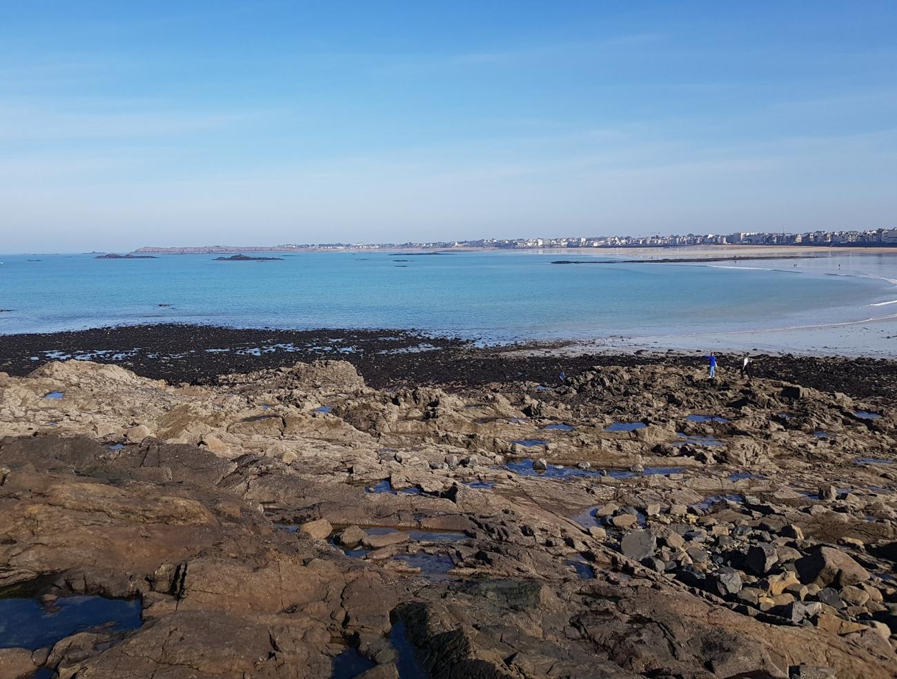 La baie et la grande plage du Sillon